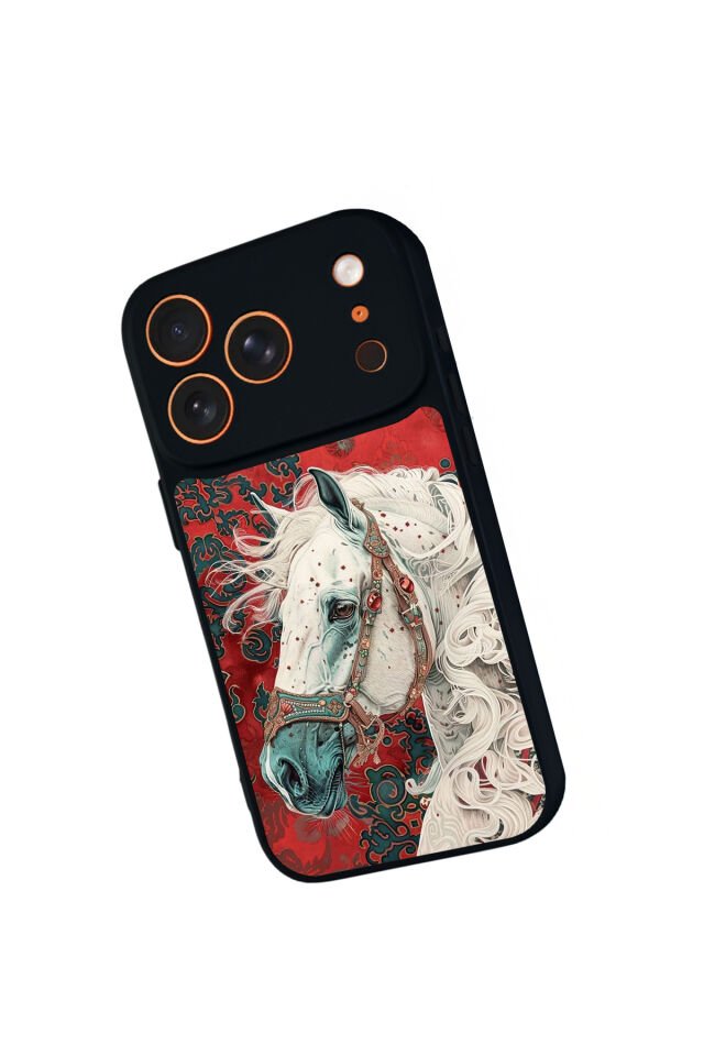 iPhone 17 Pro Max Uyumlu At Horse Tasarımlı Glossy Premium Kılıf