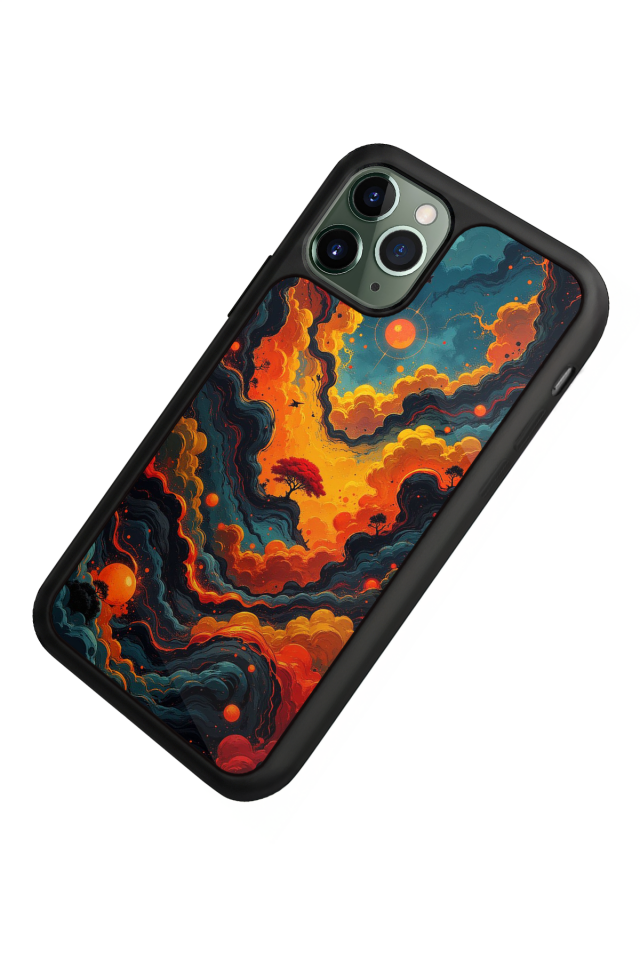 iPhone 11 Pro Uyumlu Abstract Tasarımlı Glossy Premium Kılıf