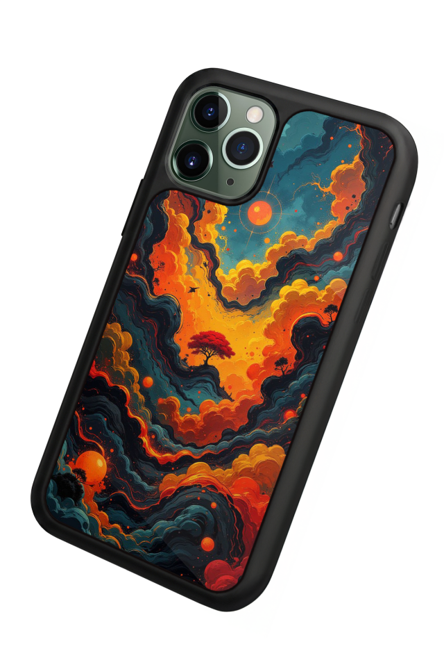 iPhone 11 Pro Uyumlu Abstract Tasarımlı Glossy Premium Kılıf