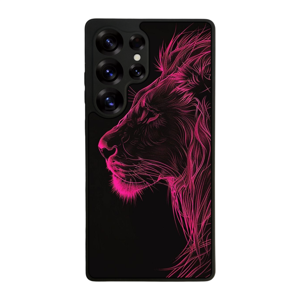 Samsung Galaxy S25 Ultra Uyumlu Aslan Tasarımlı Glossy Premium Kılıf