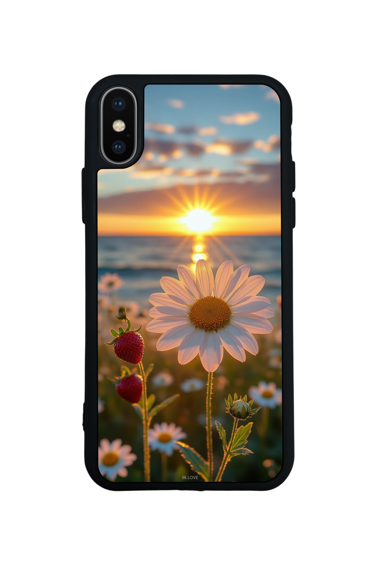 iPhone XS Max Uyumlu Cicek Tasarımlı Glossy Premium Kılıf