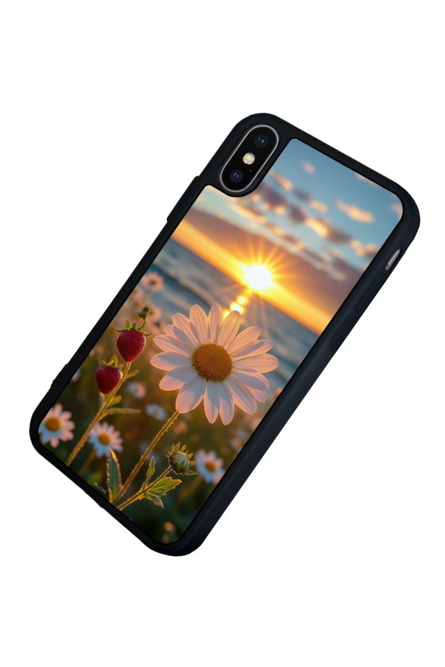 iPhone XS Max Uyumlu Cicek Tasarımlı Glossy Premium Kılıf