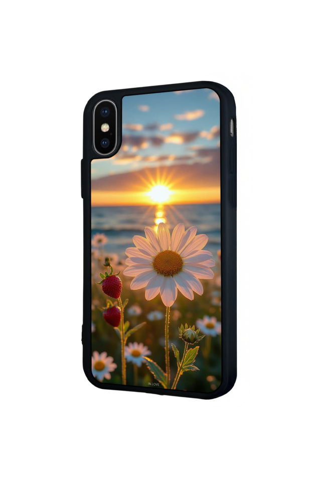 iPhone XS Max Uyumlu Cicek Tasarımlı Glossy Premium Kılıf