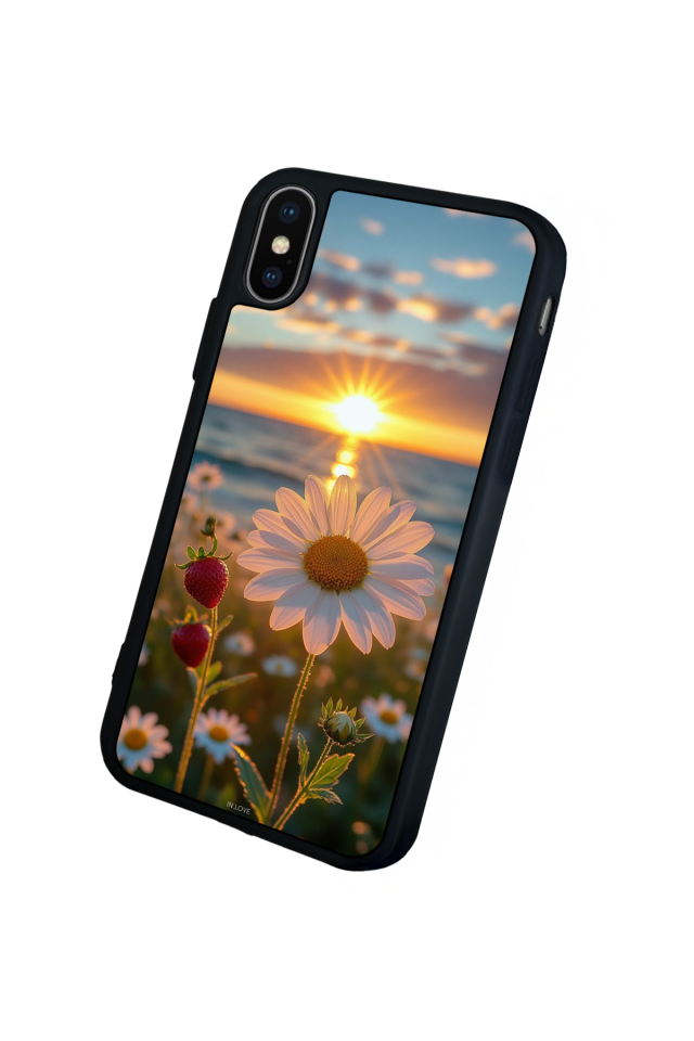iPhone XS Max Uyumlu Cicek Tasarımlı Glossy Premium Kılıf