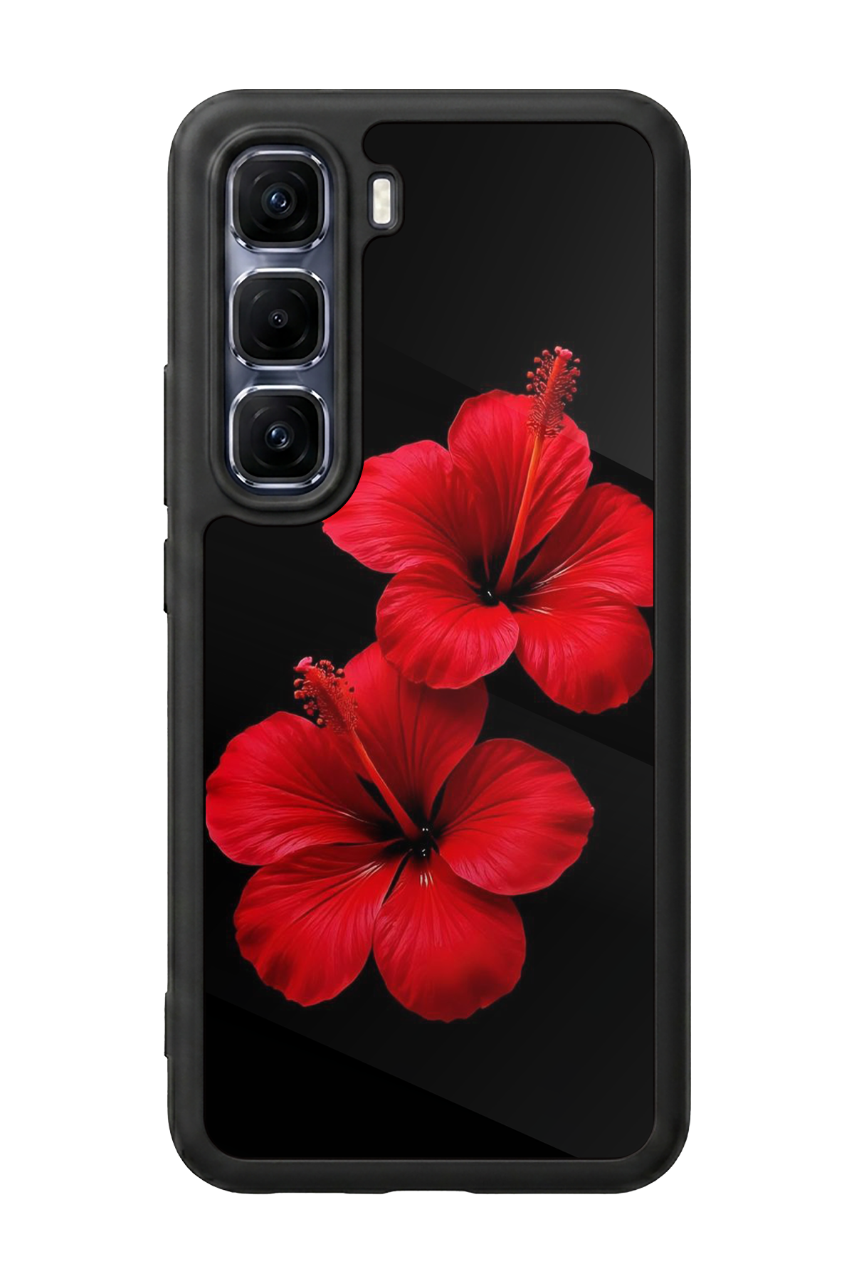 Infinix Hot 60 Pro Plus Uyumlu Cicek Tasarımlı Glossy Premium Kılıf