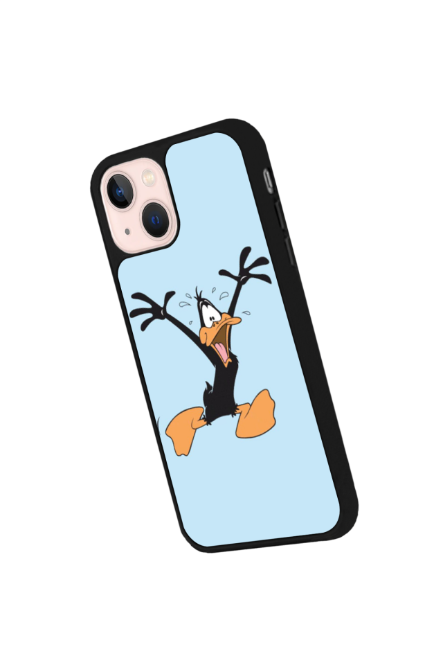 iPhone 15 Uyumlu Daffy duck Tasarımlı Glossy Premium Kılıf