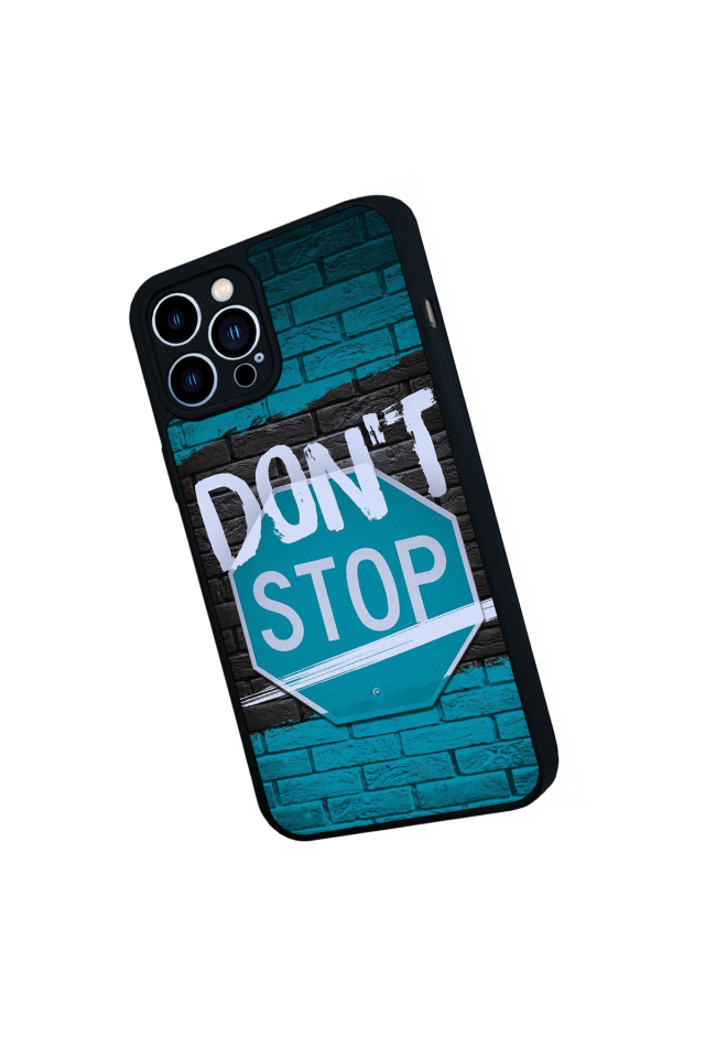 iPhone 13 Pro Max Uyumlu Dont Stop Tasarımlı Glossy Premium Kılıf