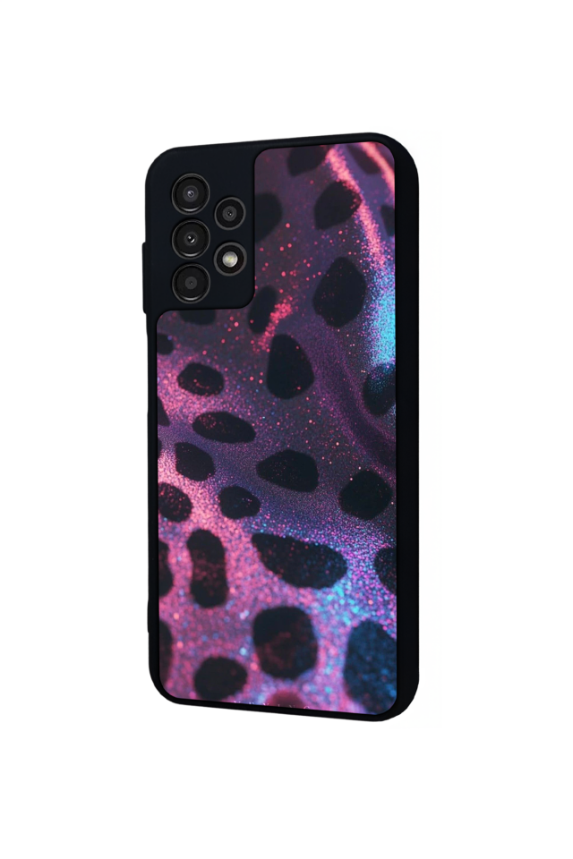 Samsung Galaxy A13 Uyumlu Hologram Leopar Tasarımlı Glossy Premium Kılıf