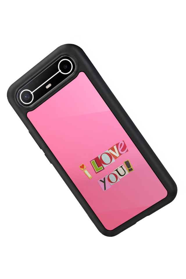 Tecno Spark Slim 5G Uyumlu Kalp Love Tasarımlı Glossy Premium Kılıf