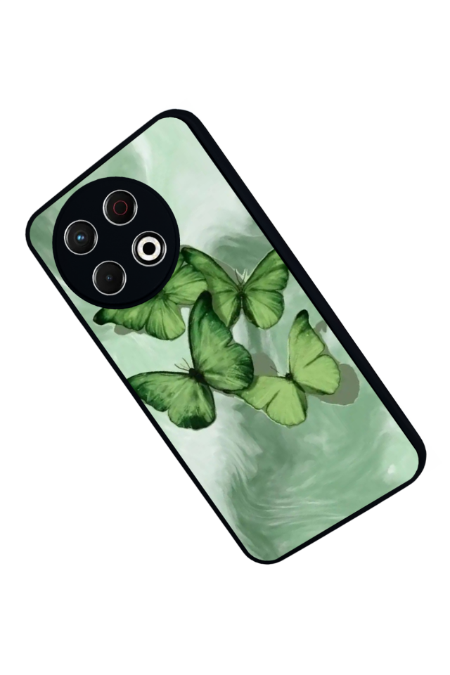 Tecno Spark 30 Pro Uyumlu Kelebek Tasarımlı Glossy Premium Kılıf