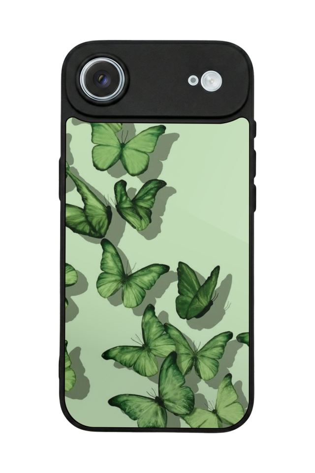 iPhone 17 Air Uyumlu Kelebek Tasarımlı Glossy Premium Kılıf