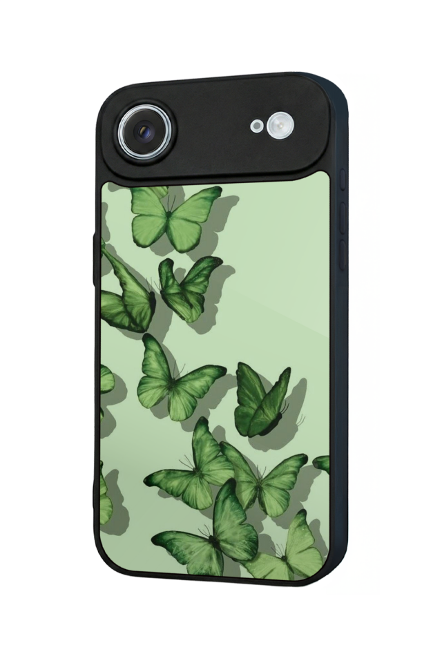 iPhone 17 Air Uyumlu Kelebek Tasarımlı Glossy Premium Kılıf