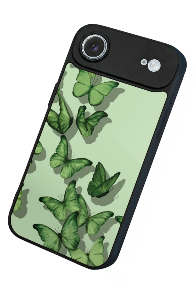 iPhone 17 Air Uyumlu Kelebek Tasarımlı Glossy Premium Kılıf