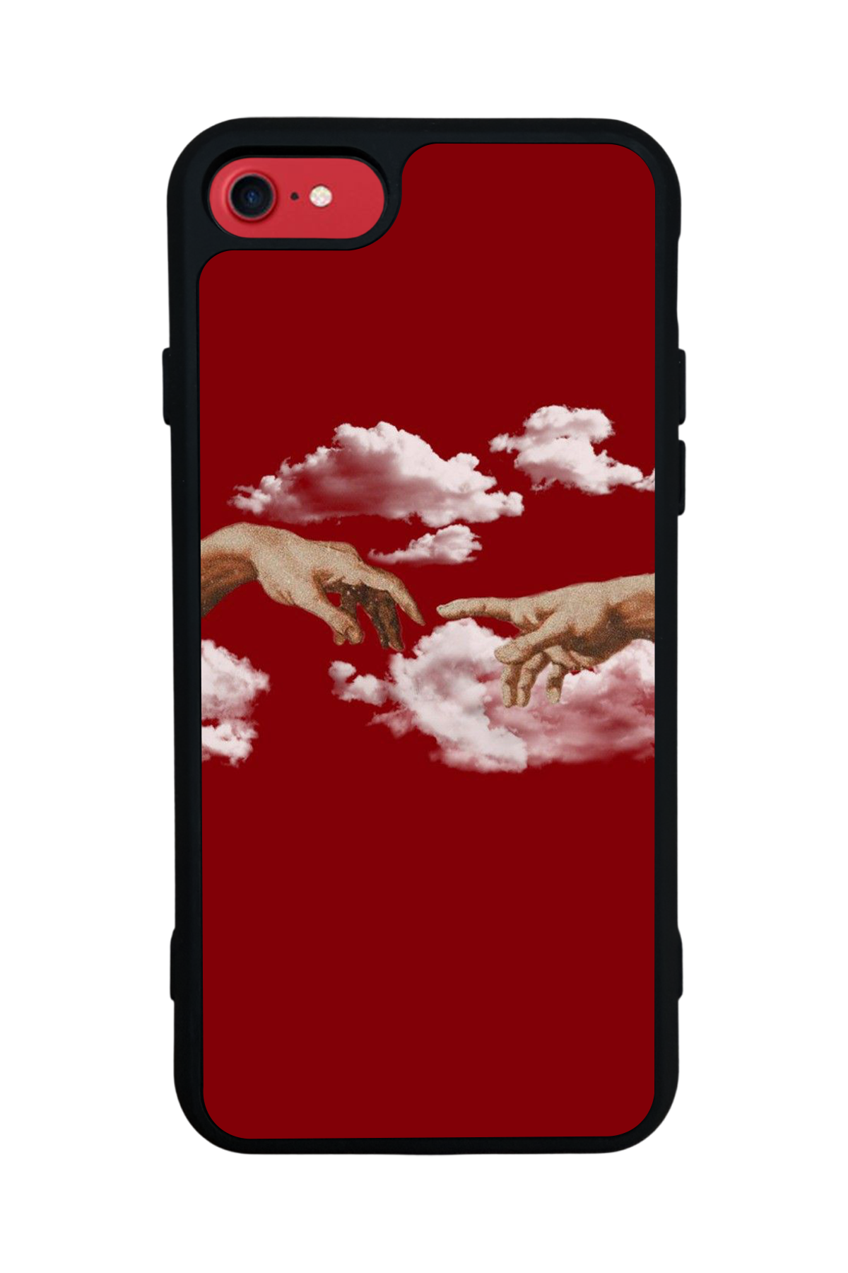iPhone 7 Uyumlu Kirmizi Tasarımlı Glossy Premium Kılıf