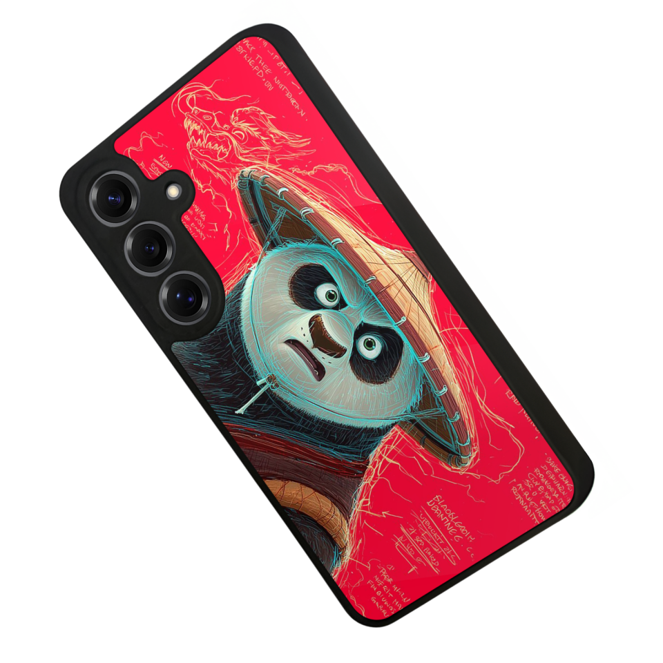Samsung Galaxy S25 Uyumlu Kung Fu Panda Tasarımlı Glossy Premium Kılıf