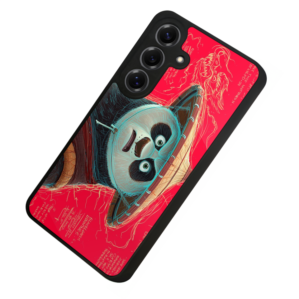 Samsung Galaxy S25 Uyumlu Kung Fu Panda Tasarımlı Glossy Premium Kılıf