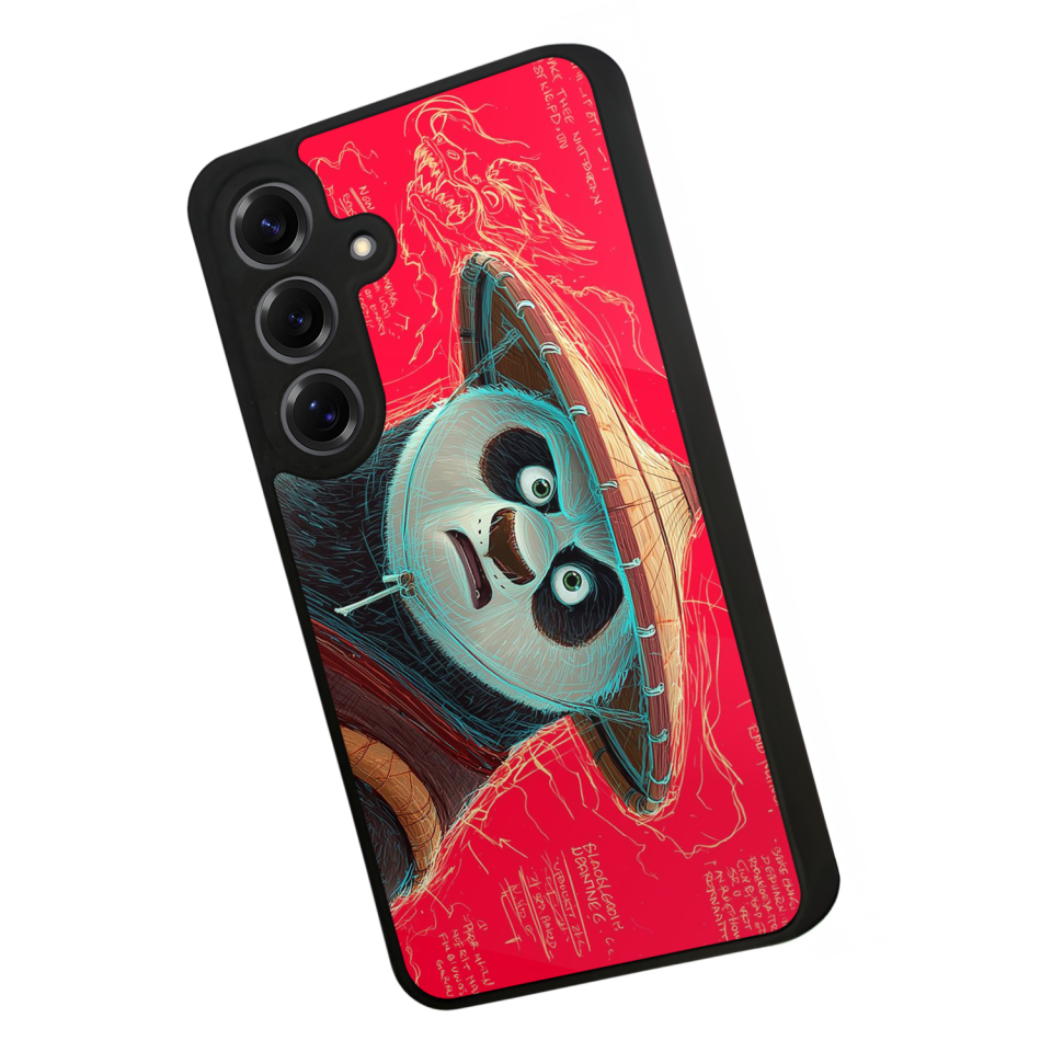 Samsung Galaxy S25 Uyumlu Kung Fu Panda Tasarımlı Glossy Premium Kılıf