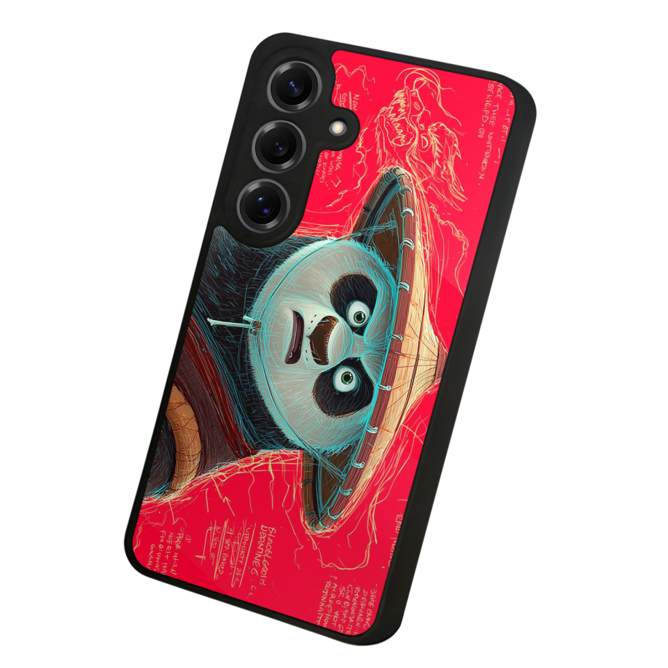 Samsung Galaxy S25 Uyumlu Kung Fu Panda Tasarımlı Glossy Premium Kılıf