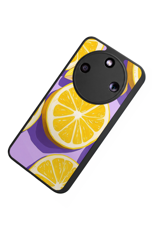 Honor Magic 8 Lite Uyumlu Limon Tasarımlı Glossy Premium Kılıf