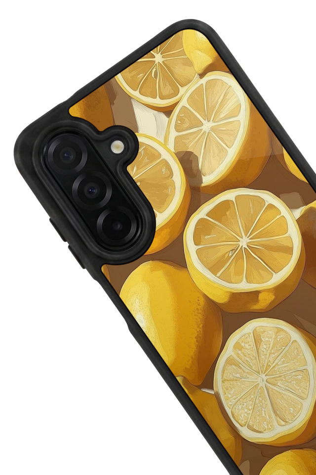 Samsung Galaxy A36 Uyumlu Limon Tasarımlı Glossy Premium Kılıf