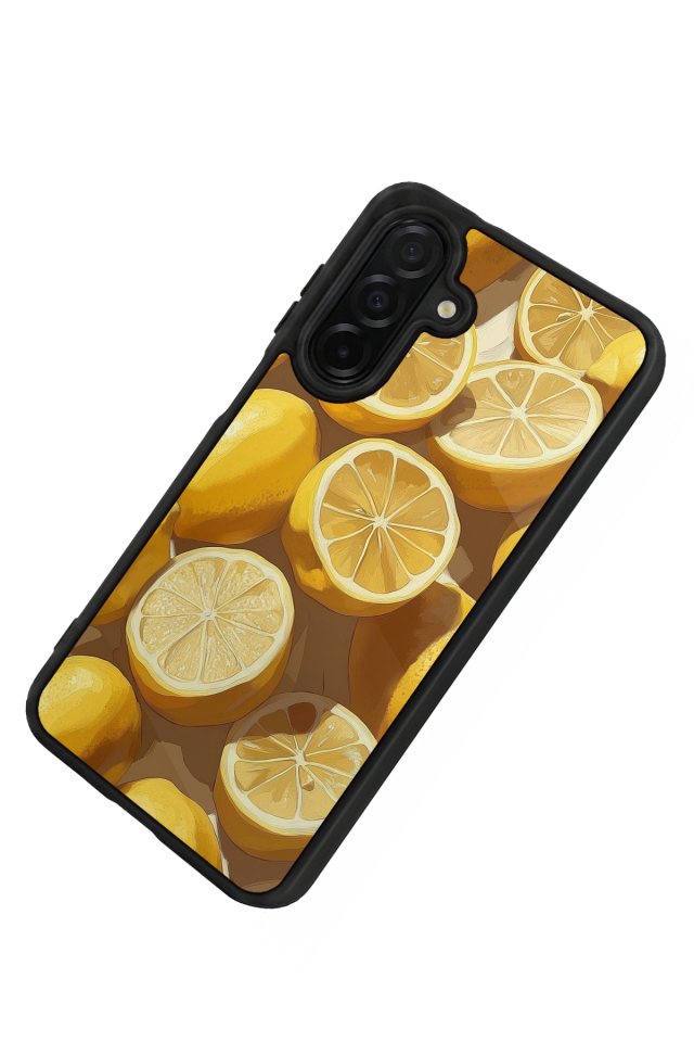 Samsung Galaxy A36 Uyumlu Limon Tasarımlı Glossy Premium Kılıf