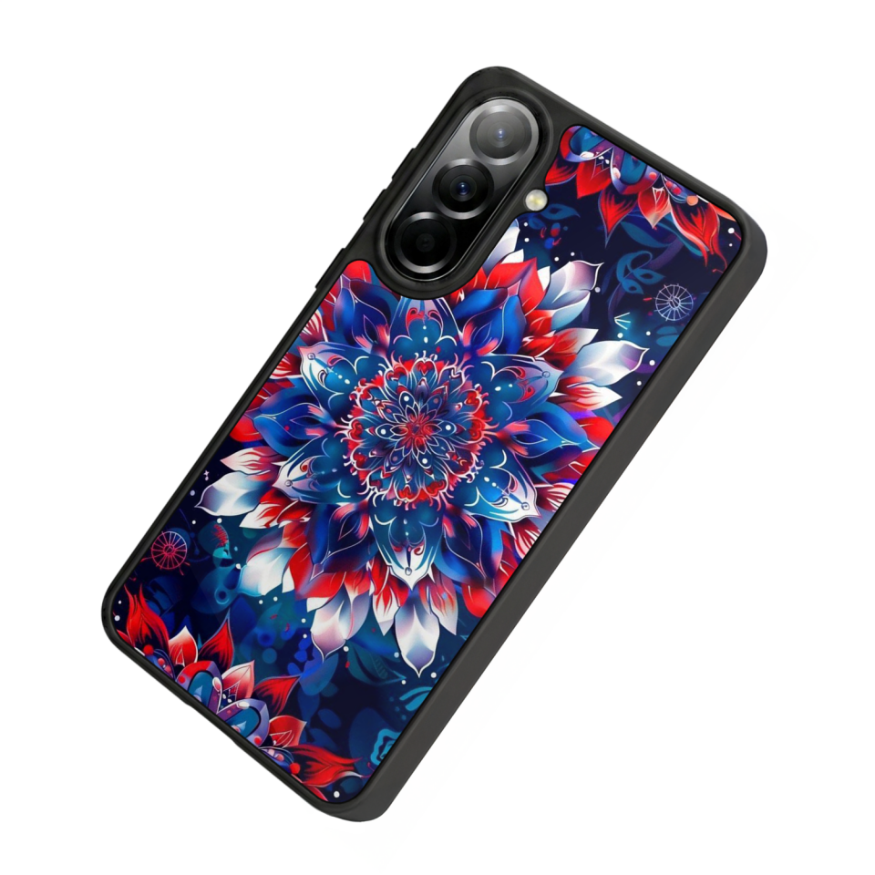 Samsung Galaxy A37 Uyumlu Mandala Tasarımlı Glossy Premium Kılıf