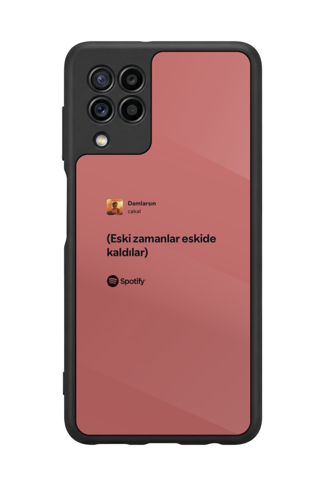 Samsung Galaxy M32 Uyumlu Sarki Sozleri Tasarımlı Glossy Premium Kılıf