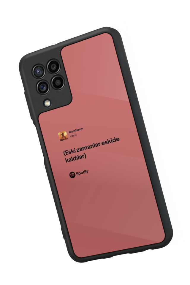 Samsung Galaxy M32 Uyumlu Sarki Sozleri Tasarımlı Glossy Premium Kılıf