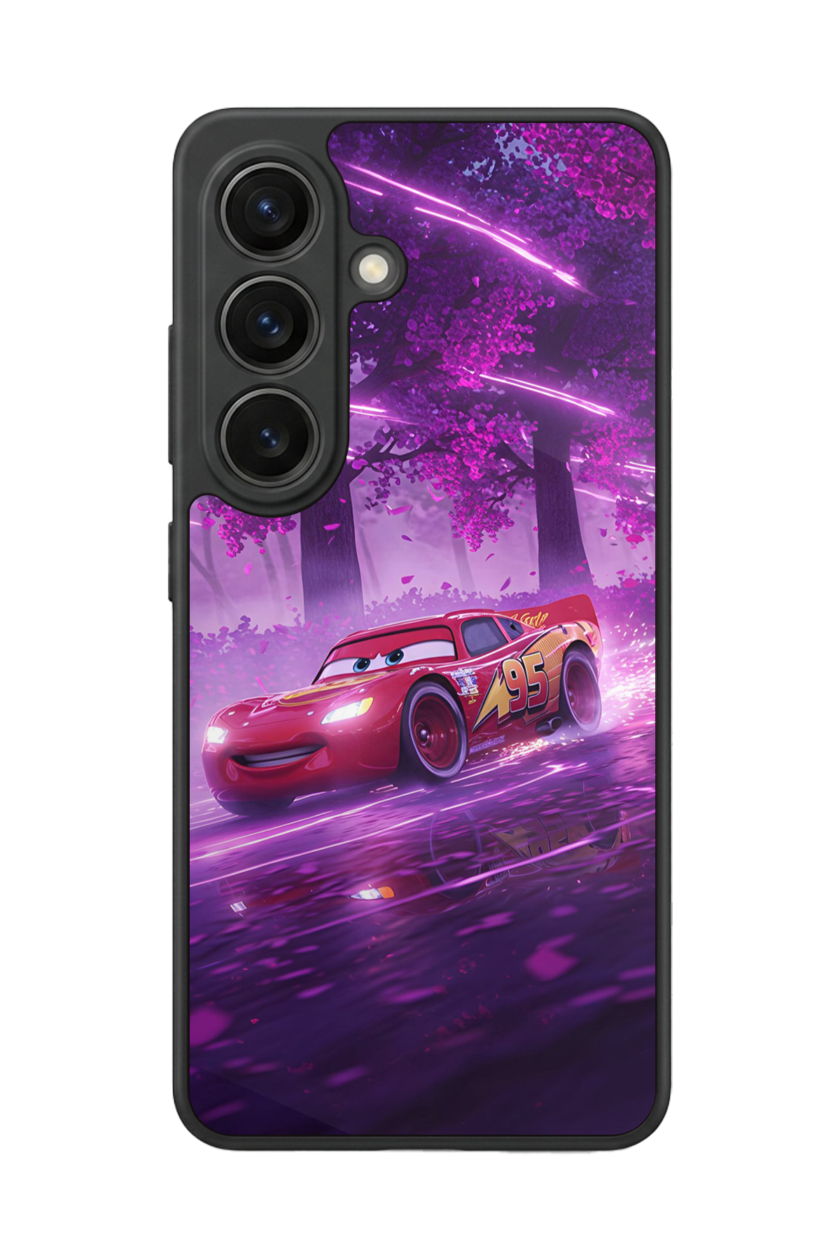 Samsung Galaxy S26 Uyumlu Şimsek McQueen Tasarımlı Glossy Premium Kılıf