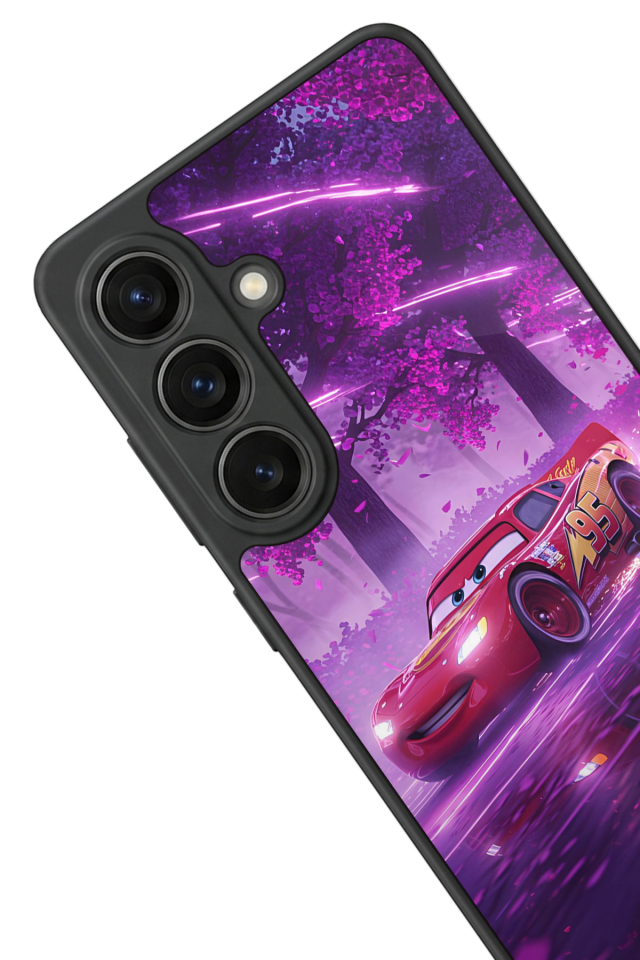 Samsung Galaxy S26 Uyumlu Şimsek McQueen Tasarımlı Glossy Premium Kılıf