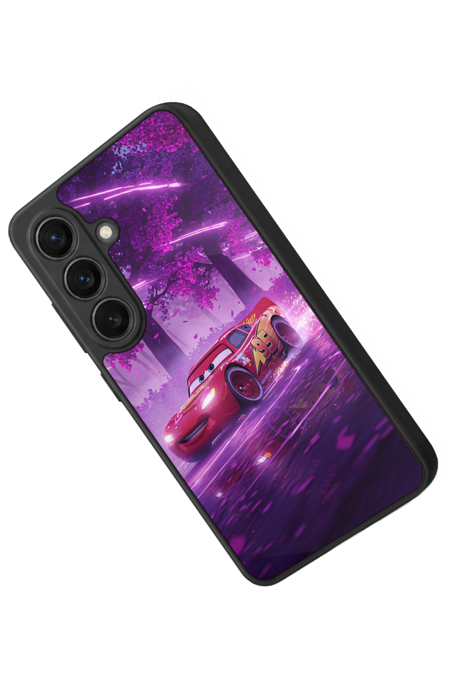 Samsung Galaxy S26 Uyumlu Şimsek McQueen Tasarımlı Glossy Premium Kılıf