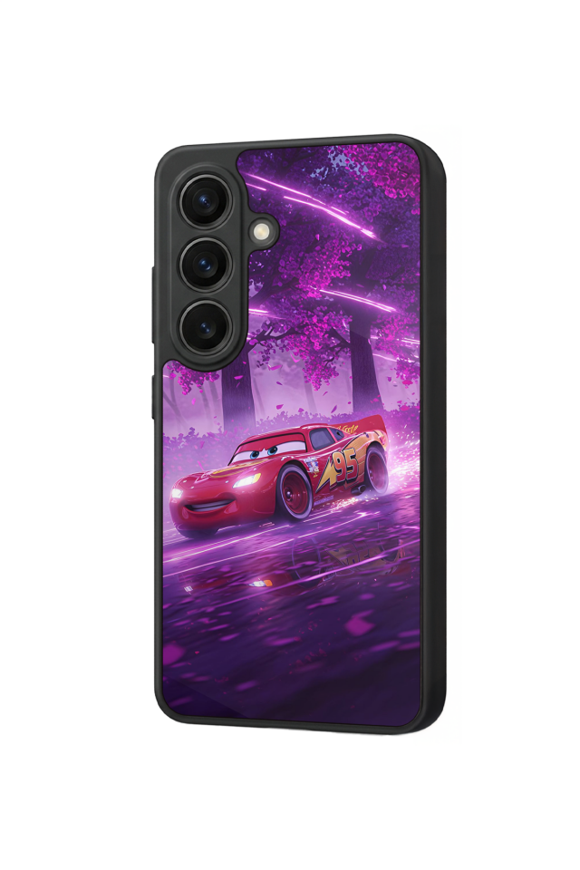 Samsung Galaxy S26 Uyumlu Şimsek McQueen Tasarımlı Glossy Premium Kılıf