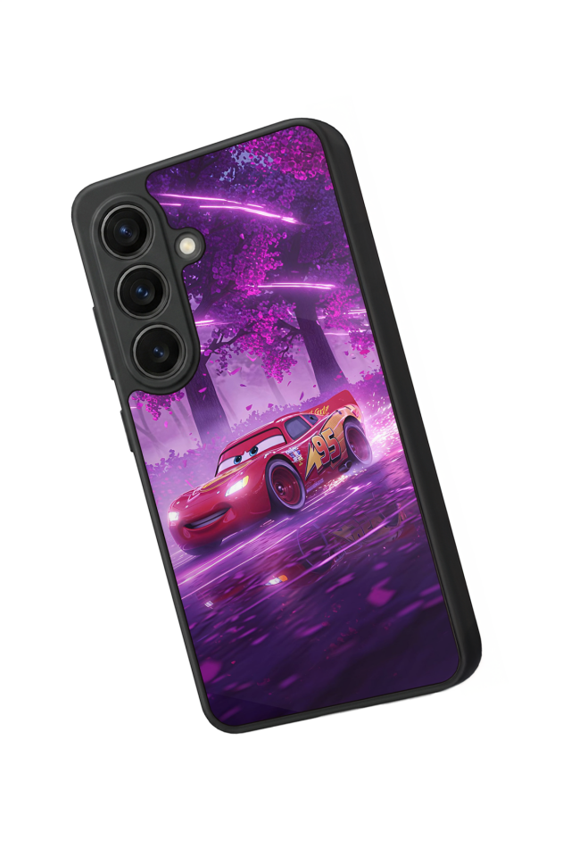 Samsung Galaxy S26 Uyumlu Şimsek McQueen Tasarımlı Glossy Premium Kılıf