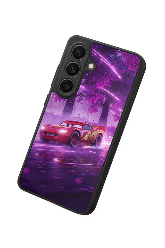 Samsung Galaxy S26 Uyumlu Şimsek McQueen Tasarımlı Glossy Premium Kılıf