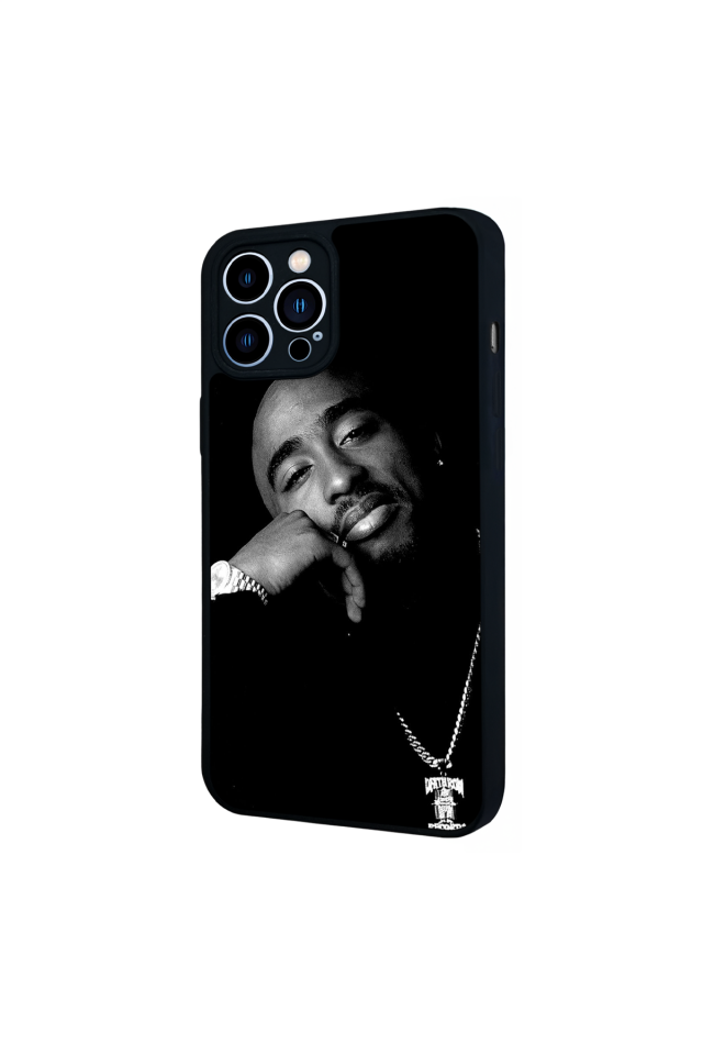 iPhone 12 Pro Max Uyumlu Tupac Tasarımlı Glossy Premium Kılıf
