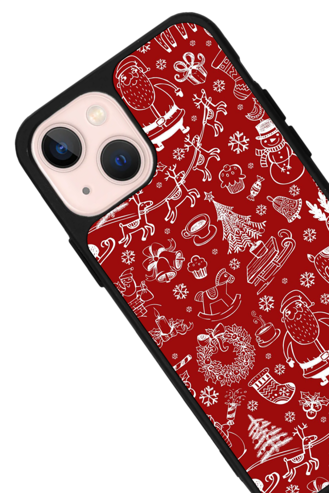 iPhone 14 Plus Uyumlu Yilbasi Christmas Tasarımlı Glossy Premium Kılıf