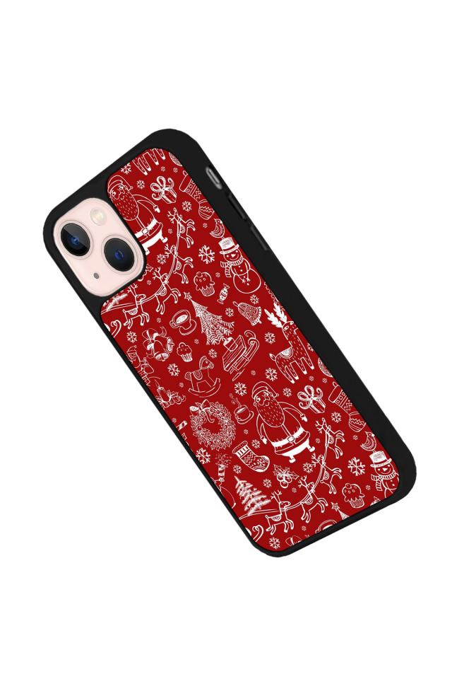 iPhone 14 Plus Uyumlu Yilbasi Christmas Tasarımlı Glossy Premium Kılıf