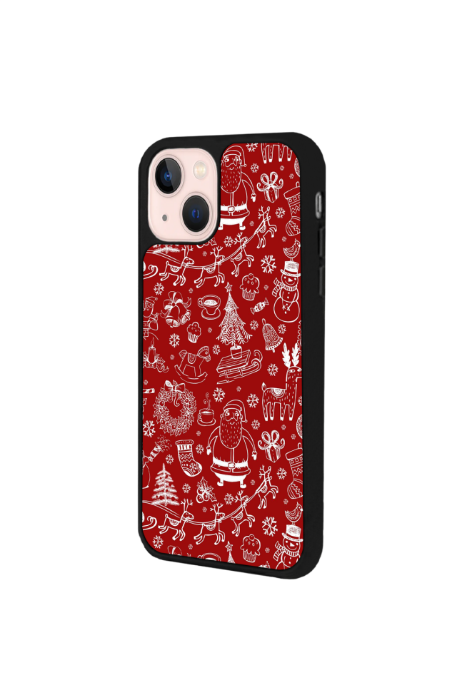 iPhone 14 Plus Uyumlu Yilbasi Christmas Tasarımlı Glossy Premium Kılıf