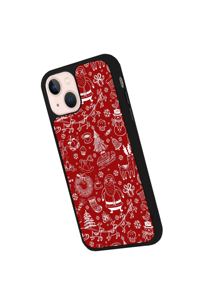iPhone 14 Plus Uyumlu Yilbasi Christmas Tasarımlı Glossy Premium Kılıf