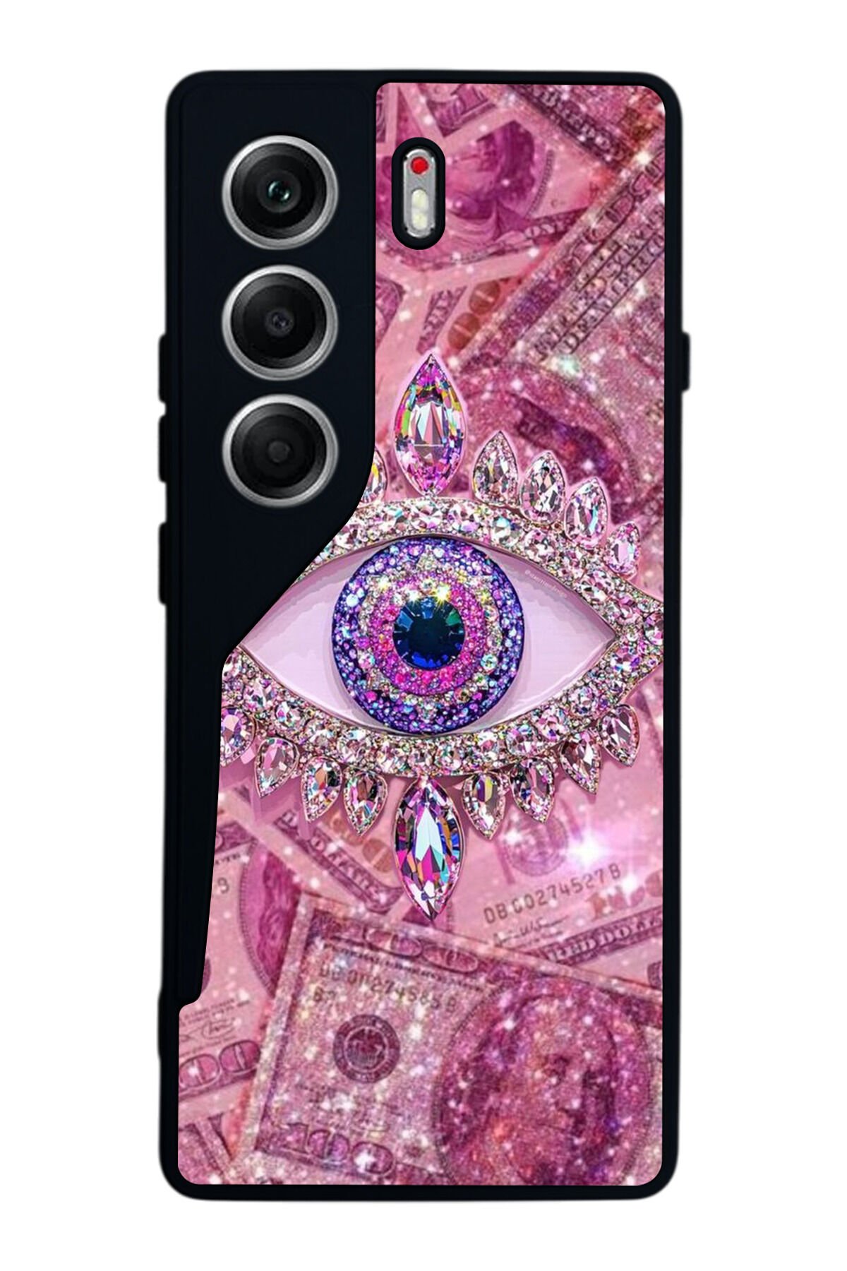 Tecno Camon 40 Uyumlu Göz Tasarımlı Glossy Premium Kılıf