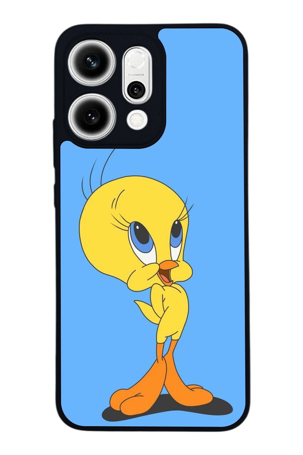 Oppo Reno 14 Uyumlu Tweety Tasarımlı Glossy Premium Kılıf