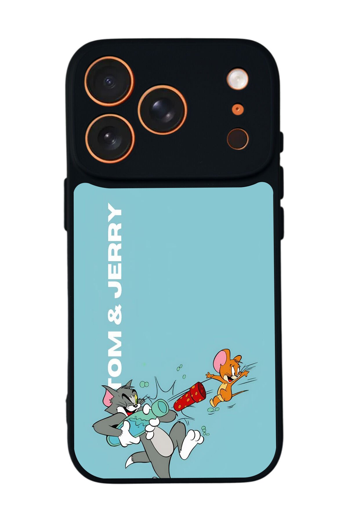 iPhone 17 Pro Uyumlu Tom And Jerry Tasarımlı Glossy Premium Kılıf