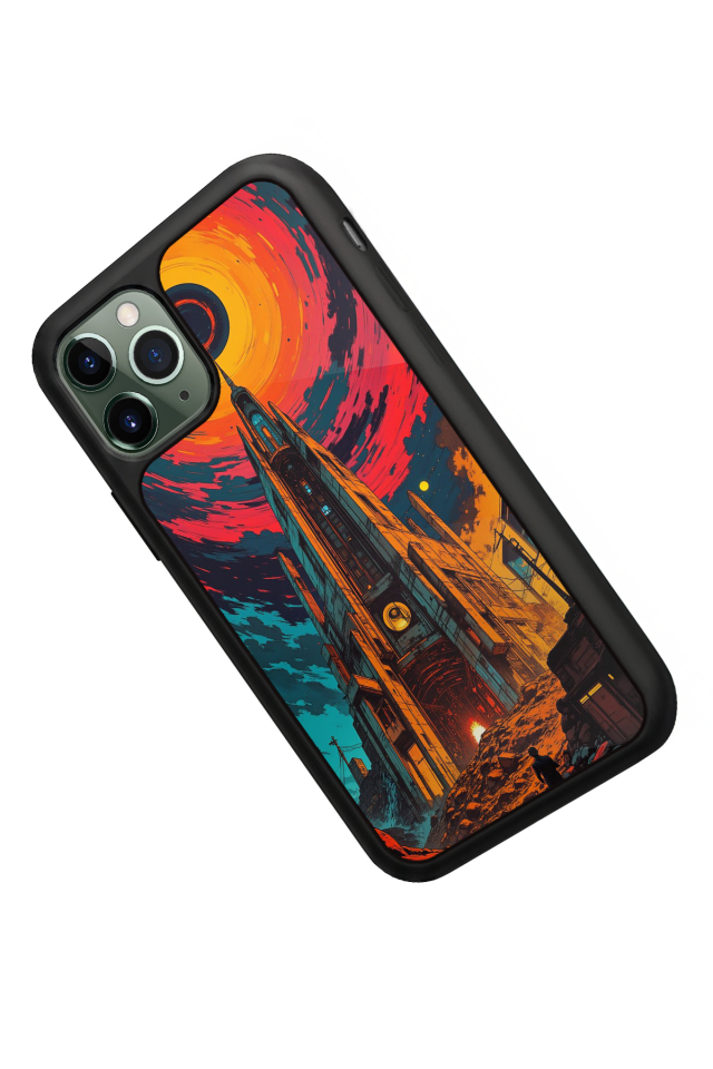 iPhone 11 Pro Uyumlu Abstract Tasarımlı Glossy Premium Kılıf