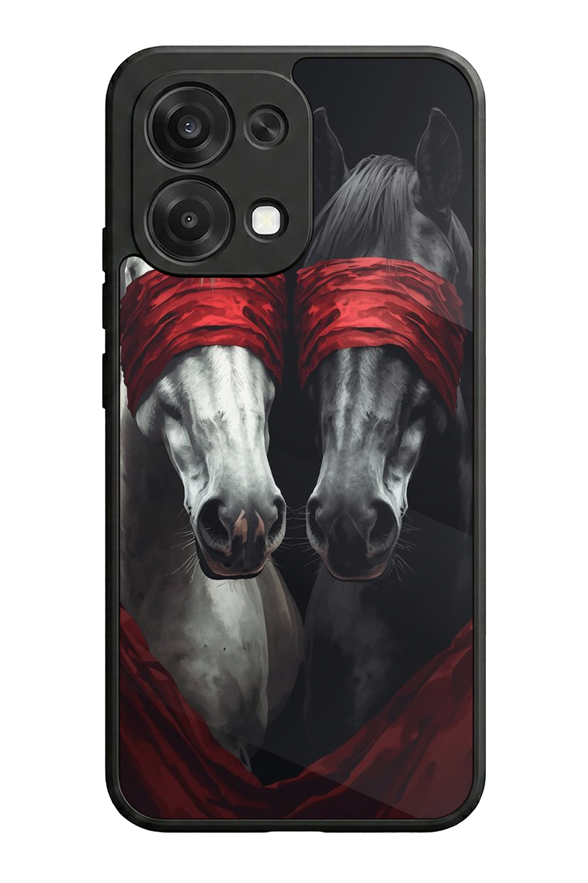 Oppo A6 Pro Uyumlu At Horse Tasarımlı Glossy Premium Kılıf