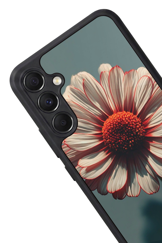 Samsung Galaxy A34 Uyumlu Cicek Tasarımlı Glossy Premium Kılıf
