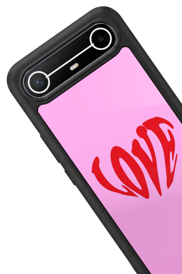Tecno Spark Slim 5G Uyumlu Kalp Love Tasarımlı Glossy Premium Kılıf