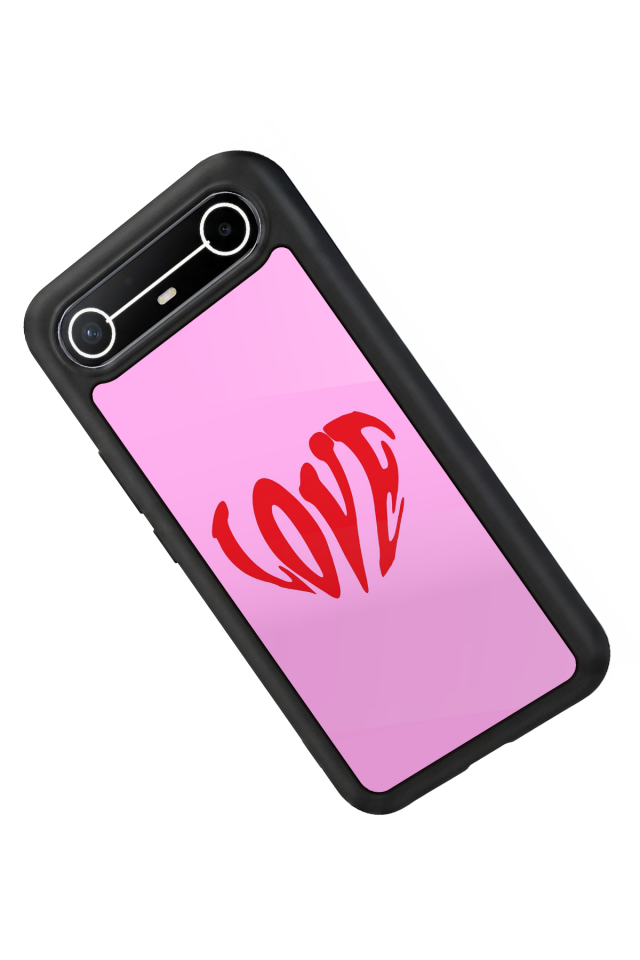 Tecno Spark Slim 5G Uyumlu Kalp Love Tasarımlı Glossy Premium Kılıf