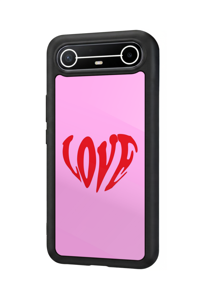 Tecno Spark Slim 5G Uyumlu Kalp Love Tasarımlı Glossy Premium Kılıf
