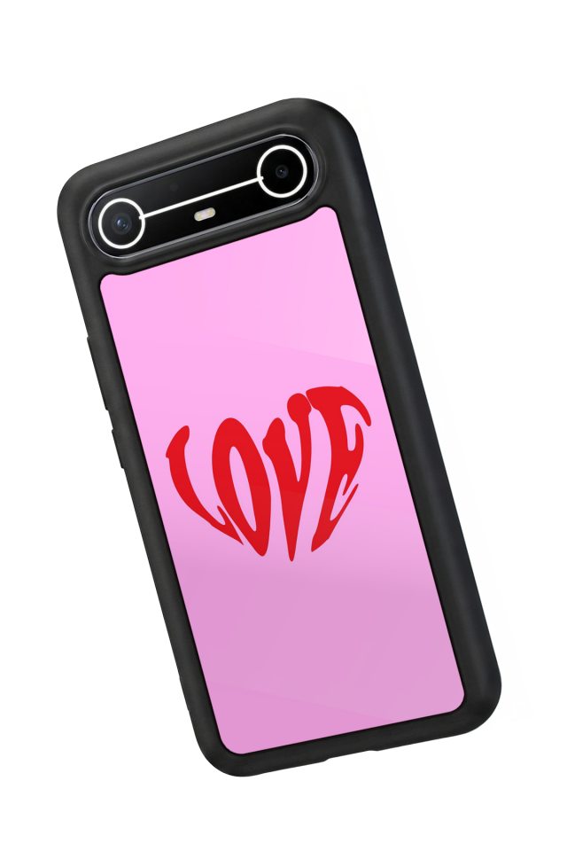 Tecno Spark Slim 5G Uyumlu Kalp Love Tasarımlı Glossy Premium Kılıf