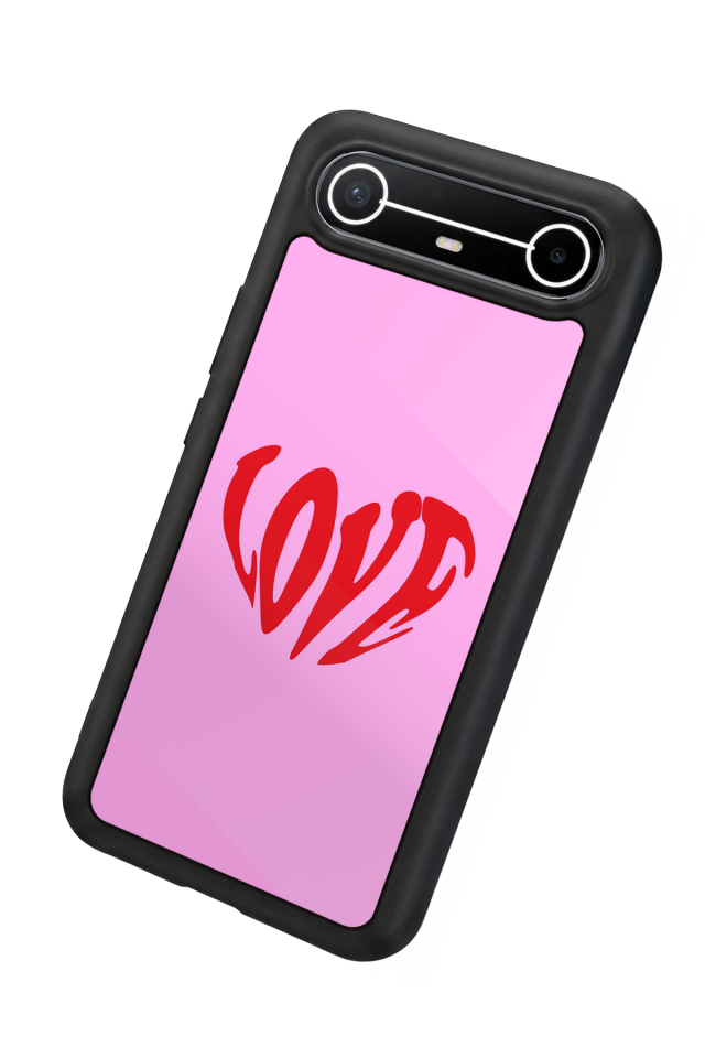 Tecno Spark Slim 5G Uyumlu Kalp Love Tasarımlı Glossy Premium Kılıf